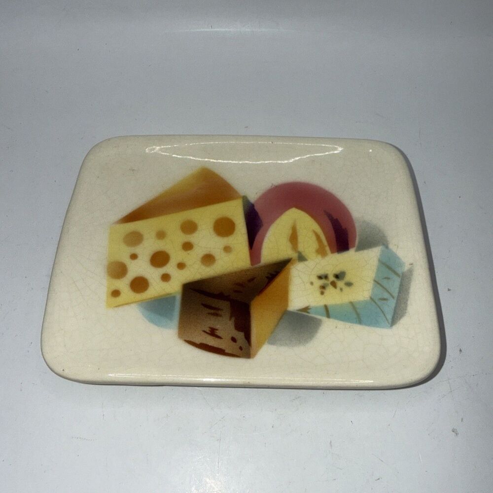 Vintage Cardinal China Co Small Dish Spoon Rest Cheese Plate